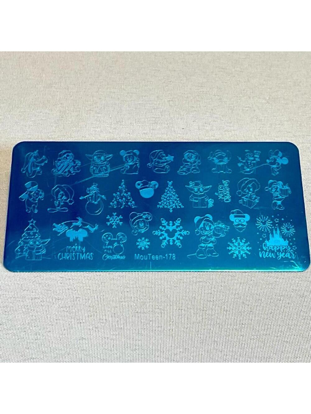 New - Nail Stamping Plate - Disney Christmas